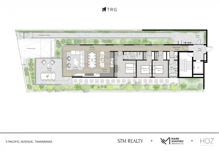 Floorplan of Homely apartment listing, 1/5 Pacific Avenue, Tamarama NSW 2026