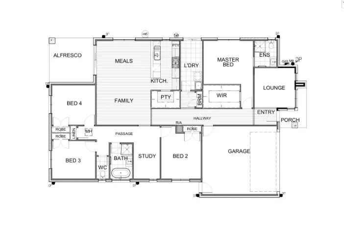 Floorplan of Homely house listing, 10 Sunflower Drive, Mooroopna VIC 3629