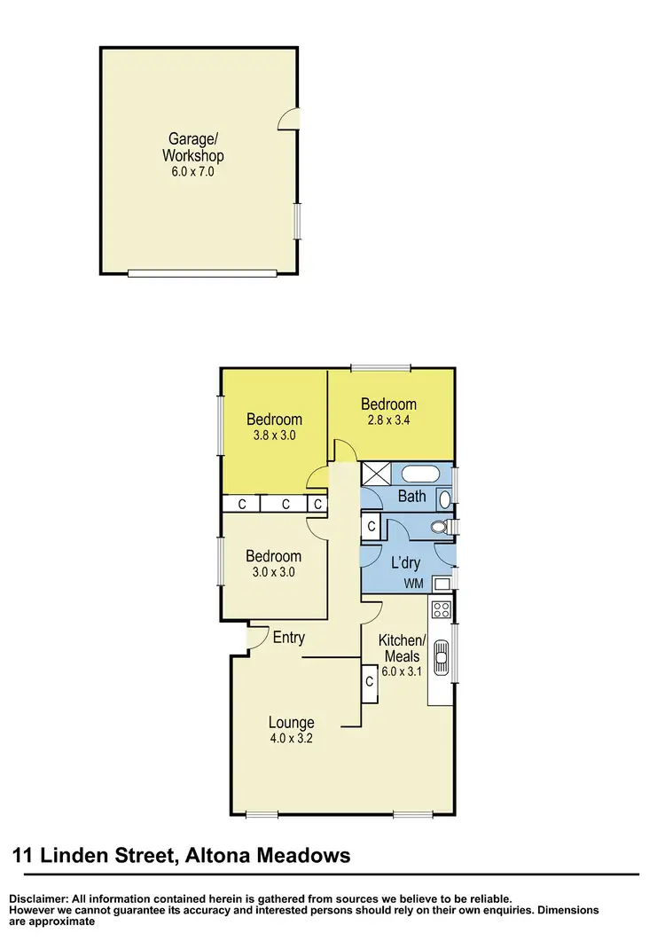 Floorplan of Homely house listing, 11 Linden Street, Altona Meadows VIC 3028