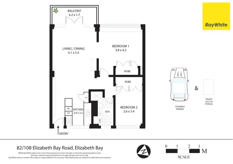 Floorplan of Homely apartment listing, 82/108 Elizabeth Bay Road, Elizabeth Bay NSW 2011