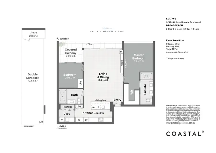Floorplan of Homely apartment listing, 5/47-51 Broadbeach Boulevard, Broadbeach QLD 4218