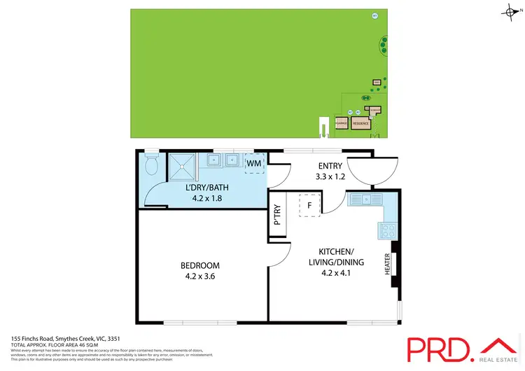 Floorplan of Homely house listing, 155 Finchs Road, Smythes Creek VIC 3351