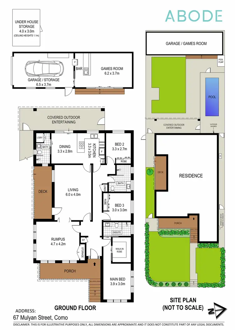 Floorplan of Homely house listing, 67 Mulyan Street, Como NSW 2226