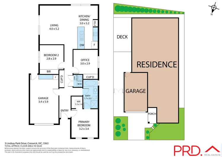 Floorplan of Homely townhouse listing, 3 Lindsay Park Drive, Creswick VIC 3363