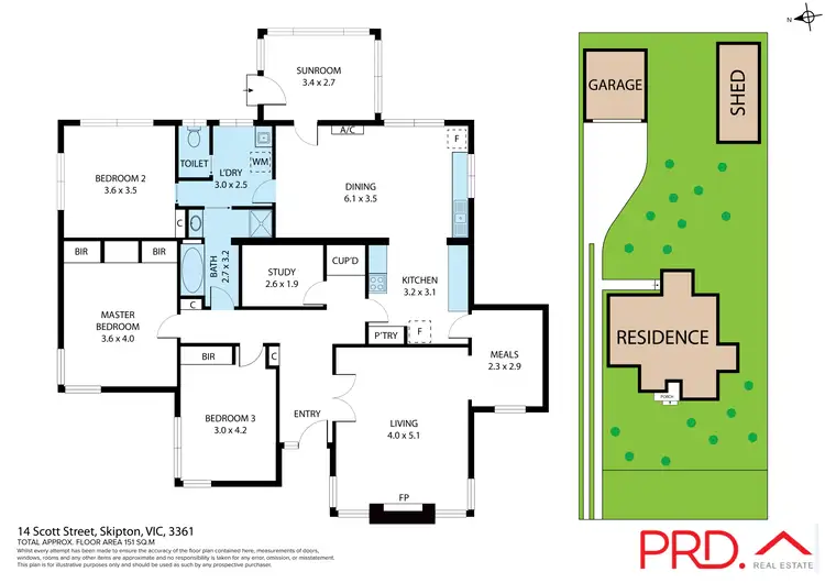 Floorplan of Homely house listing, 14 Scott Street, Skipton VIC 3361