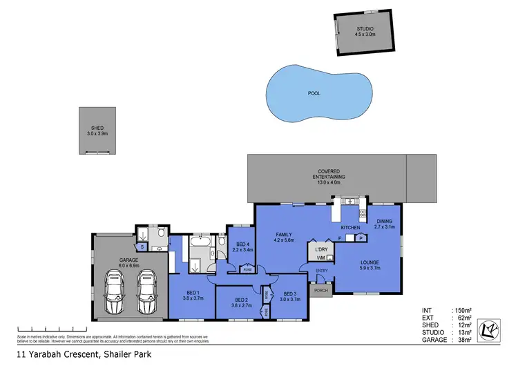 Floorplan of Homely house listing, 11-13 Yarabah Crescent, Shailer Park QLD 4128