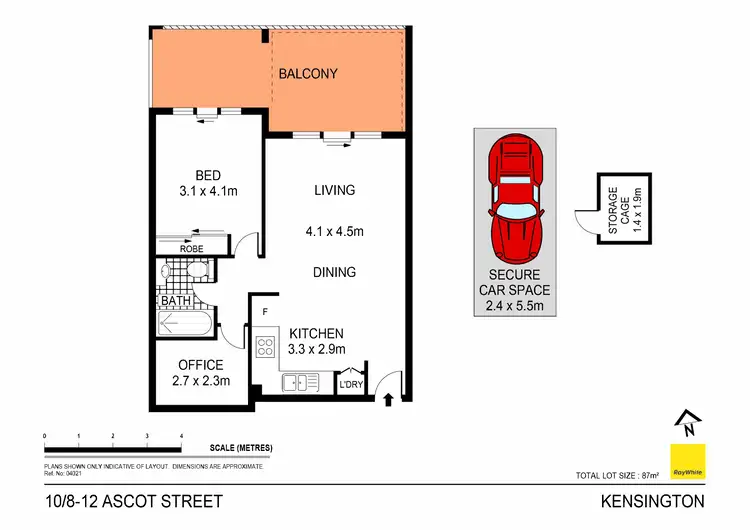 Floorplan of Homely apartment listing, 10/8-12 Ascot Street, Kensington NSW 2033