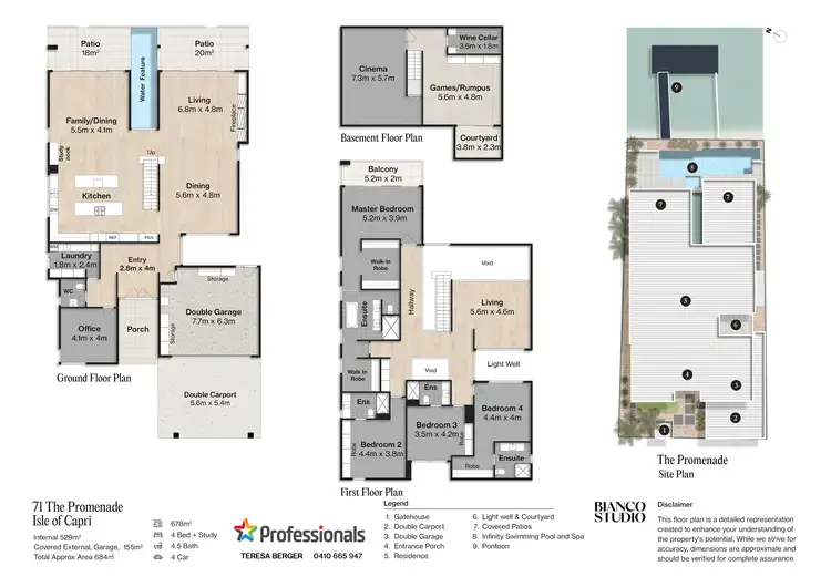 Floorplan of Homely house listing, 71 The Promenade, Isle of Capri QLD 4217
