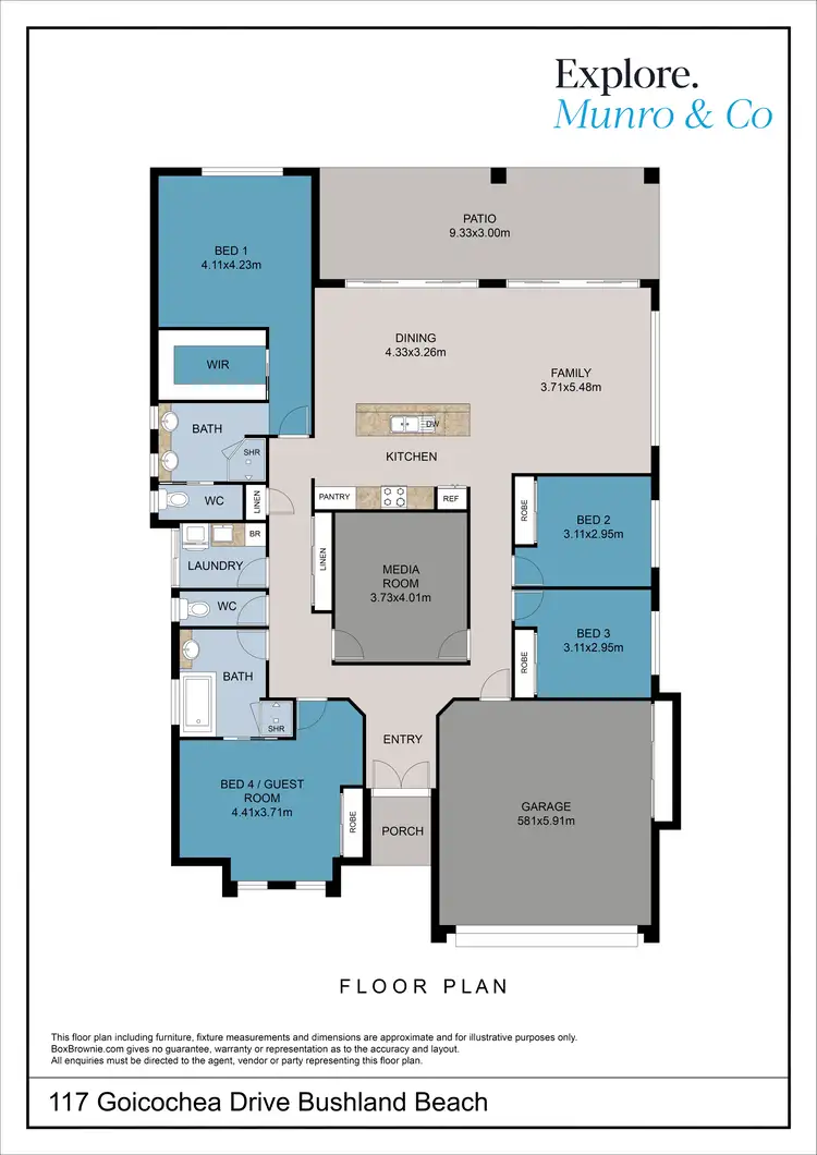Floorplan of Homely house listing, 117 Goicoechea Drive, Bushland Beach QLD 4818