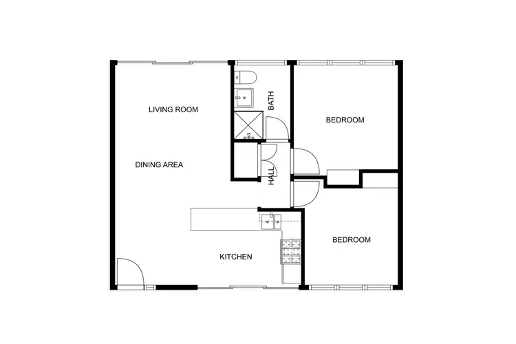 Floorplan of Homely townhouse listing, 1 Carbeen Street, Rivett ACT 2611