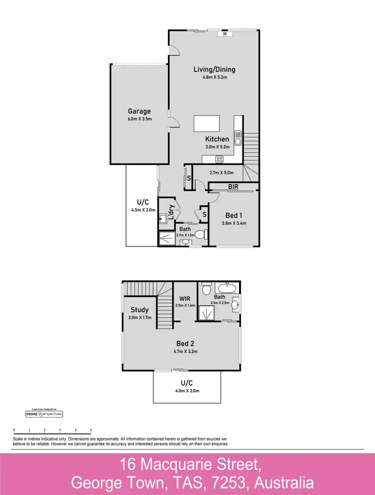 Floorplan of Homely townhouse listing, 16 Macquarie Street, George Town TAS 7253