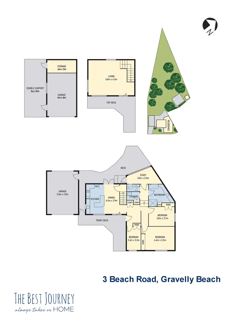 Floorplan of Homely house listing, 3 Beach Road, Gravelly Beach TAS 7276
