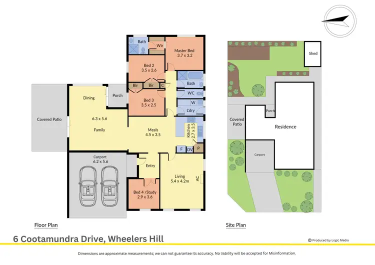 Floorplan of Homely house listing, 6 Cootamundra Drive, Wheelers Hill VIC 3150