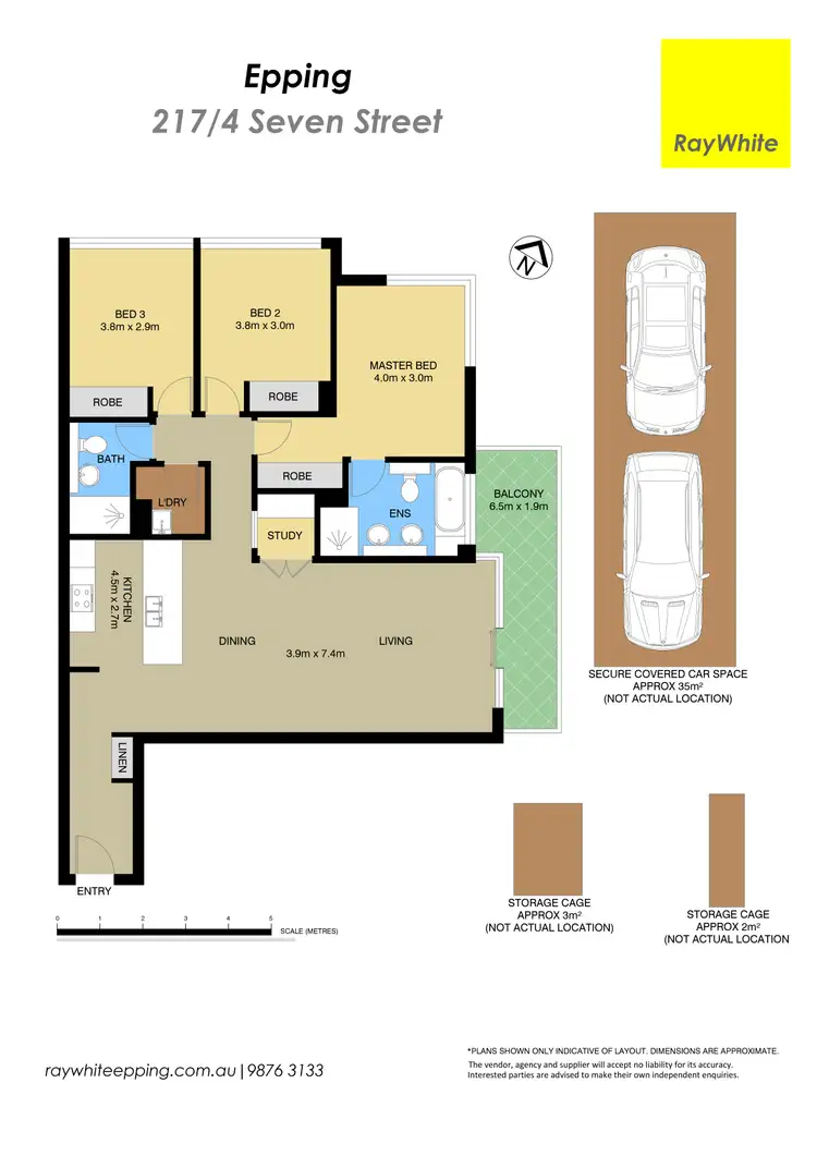 Floorplan of Homely apartment listing, 217/4 Seven Street, Epping NSW 2121