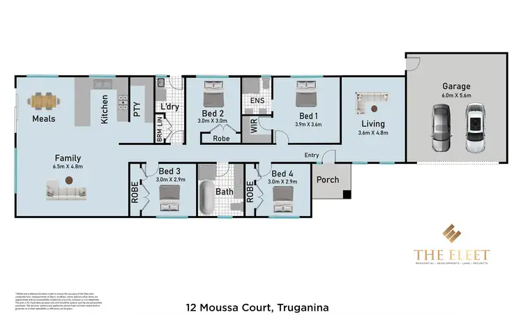 Floorplan of Homely house listing, 12 Moussa Court, Truganina VIC 3029