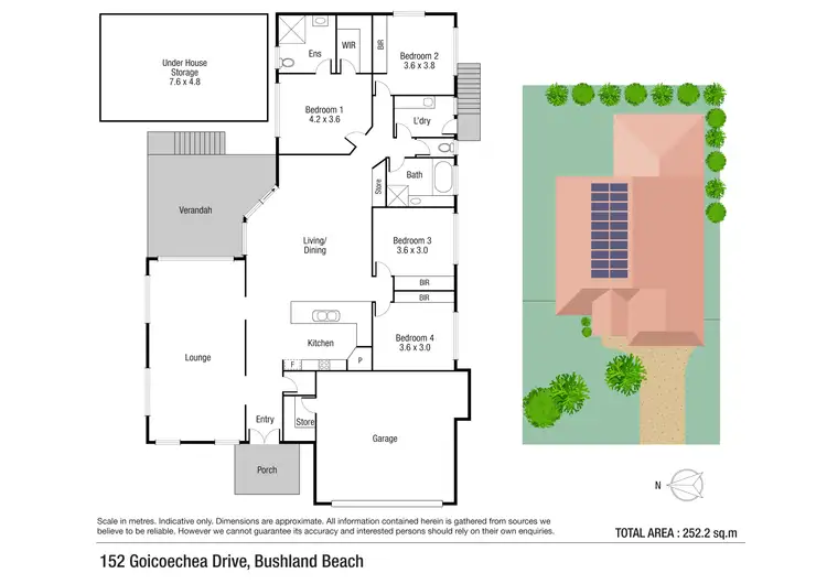 Floorplan of Homely house listing, 152 Goicoechea Drive, Bushland Beach QLD 4818