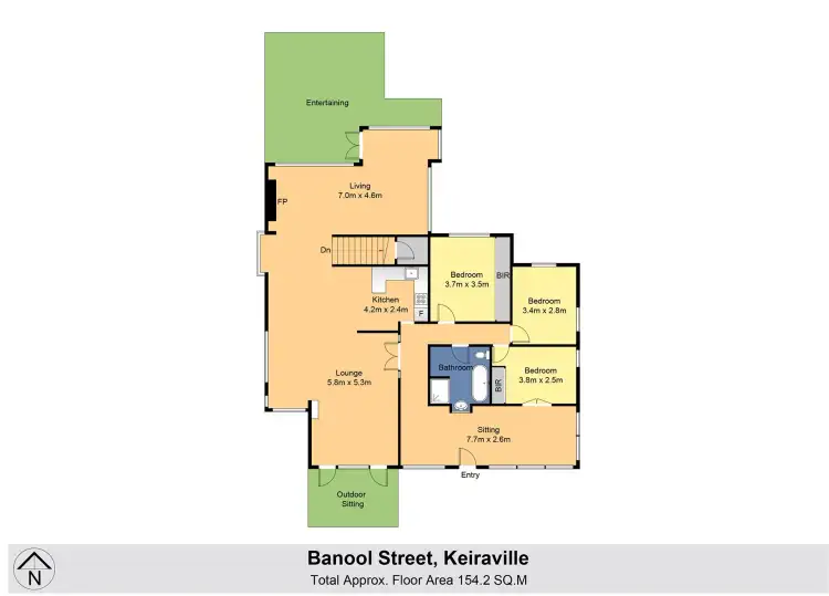 Floorplan of Homely house listing, 8 Banool Street, Keiraville NSW 2500