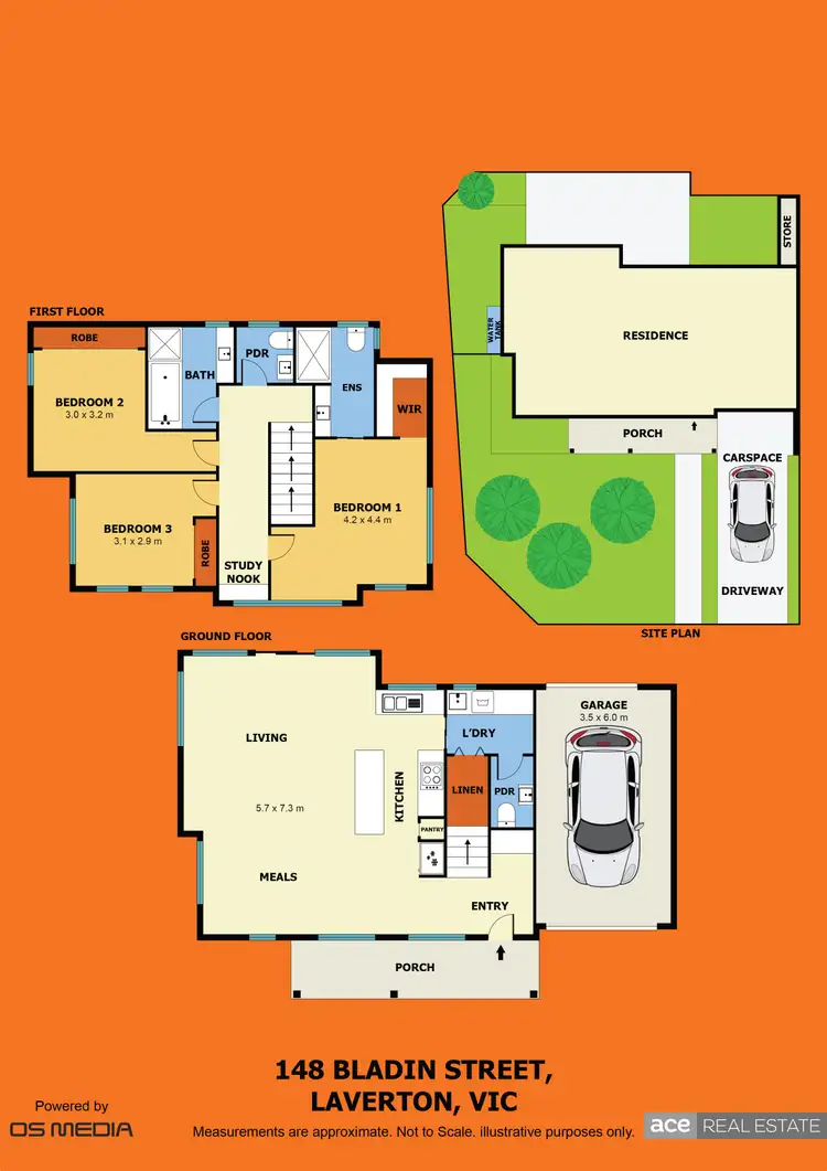 Floorplan of Homely townhouse listing, 148 Bladin Street, Laverton VIC 3028