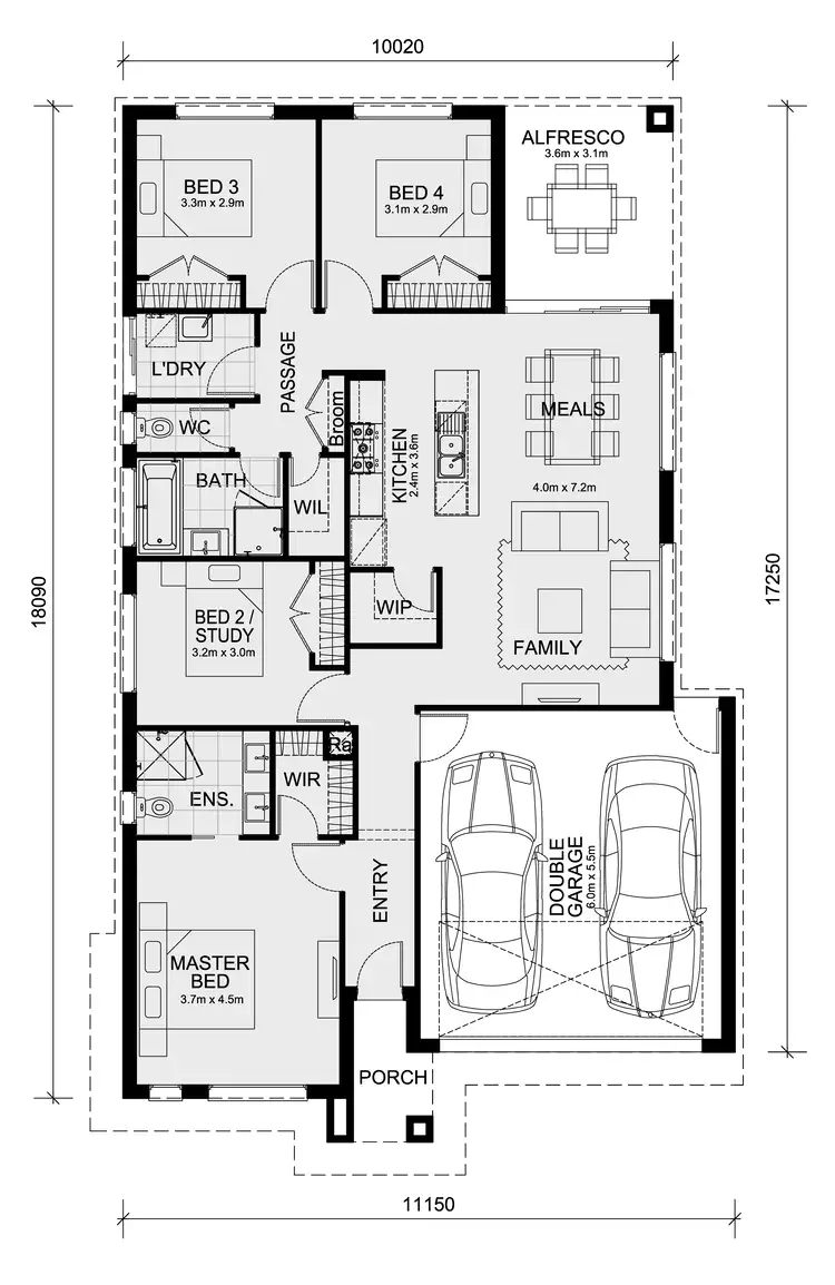 Floorplan of Homely house listing, Lot 306 Wattle Park, Tarneit VIC 3029