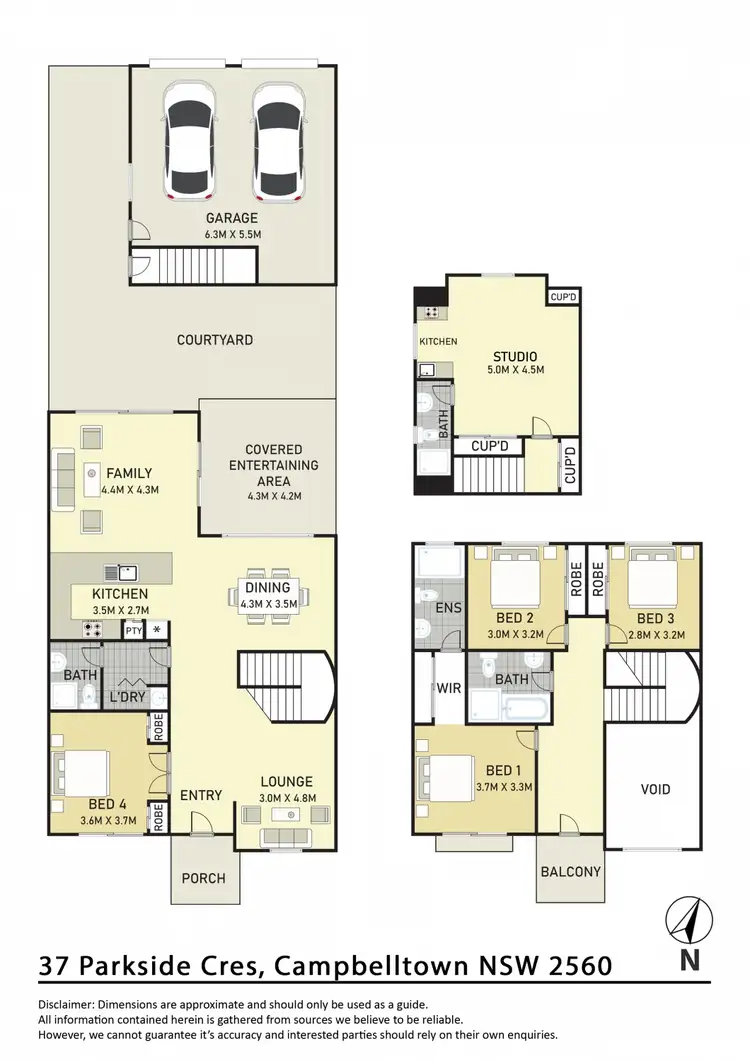 Floorplan of Homely house listing, 37 Parkside Crescent, Campbelltown NSW 2560