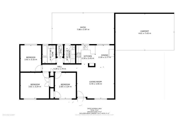 Floorplan of Homely house listing, 34 Wine Drive, Wilsonton Heights QLD 4350