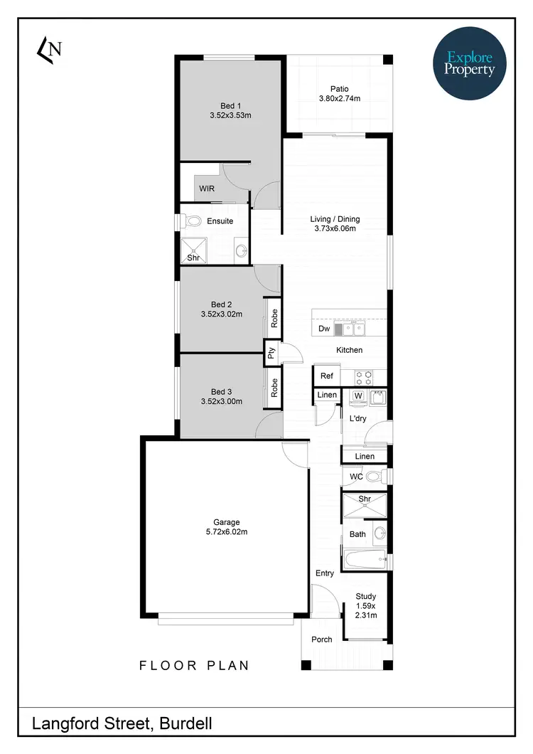 Floorplan of Homely house listing, 10 Langford Street, Burdell QLD 4818