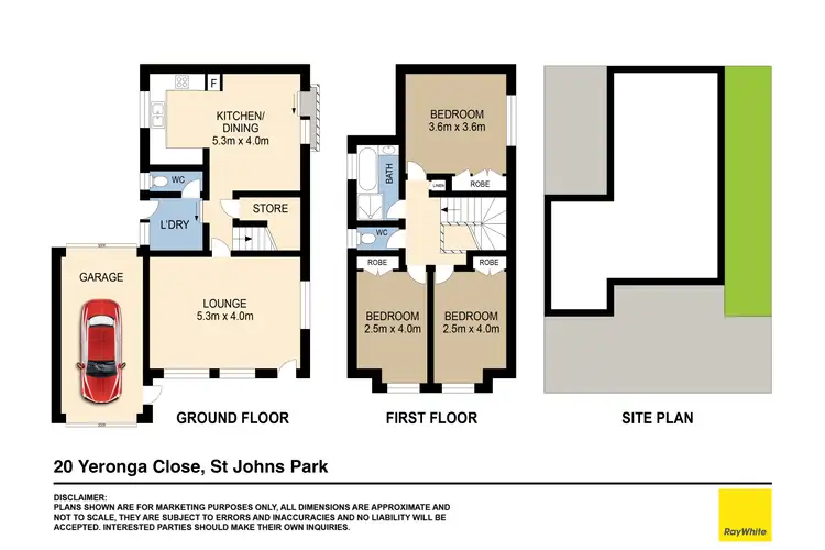 Floorplan of Homely semi-detached listing, 20 Yeronga Close, St Johns Park NSW 2176
