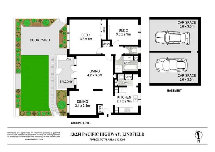 Floorplan of Homely apartment listing, 13/234 Pacific Highway, Lindfield NSW 2070