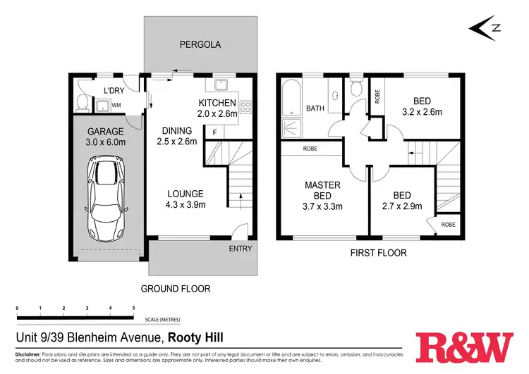 Floorplan of Homely townhouse listing, 9/39 Blenheim Avenue, Rooty Hill NSW 2766