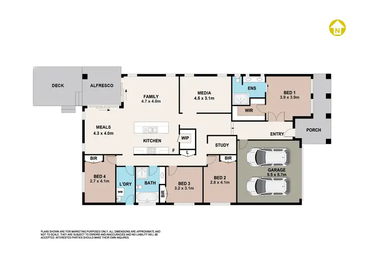 Floorplan of Homely house listing, 43 Jonagold Terrace, Gables NSW 2765