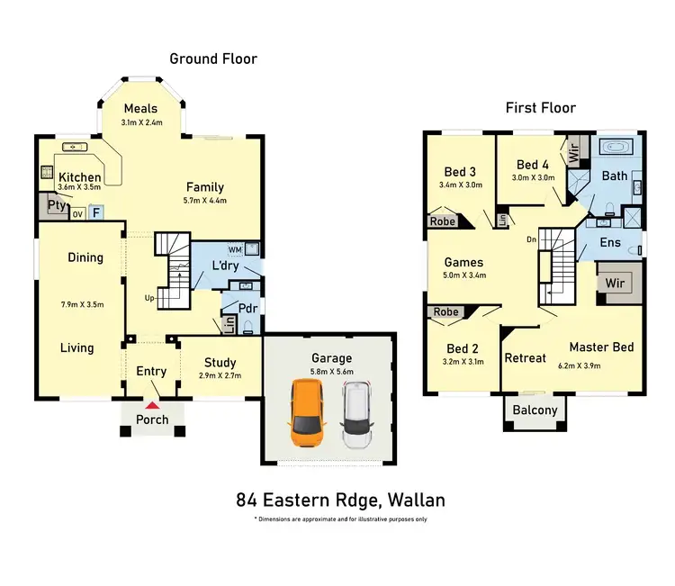 Floorplan of Homely house listing, 84 Eastern Ridge, Wallan VIC 3756