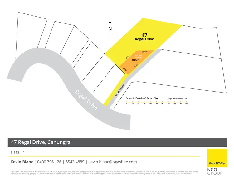 Floorplan of Homely land listing, 47 Regal Drive, Canungra QLD 4275