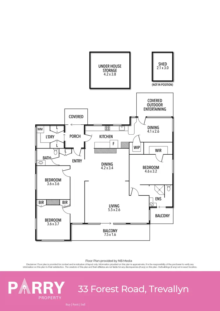 Floorplan of Homely house listing, 33 Forest Road, Trevallyn TAS 7250