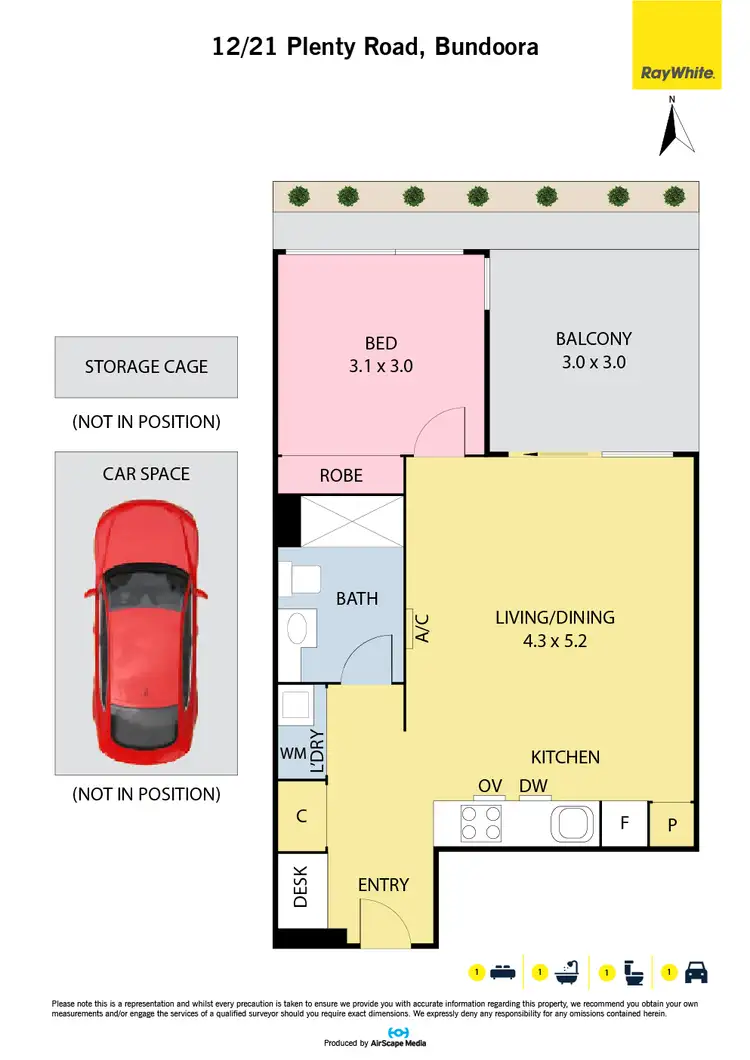 Floorplan of Homely apartment listing, 12/21 Plenty Road, Bundoora VIC 3083