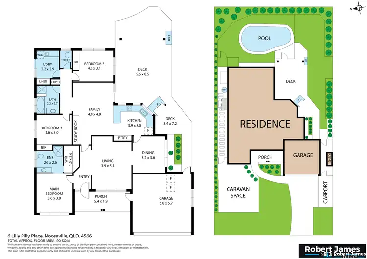 Floorplan of Homely house listing, 6 Lilly Pilly Place, Noosaville QLD 4566