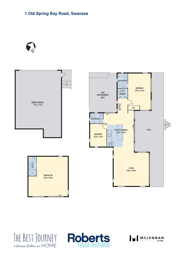Floorplan of Homely house listing, 1 Old Spring Bay Road, Swansea TAS 7190
