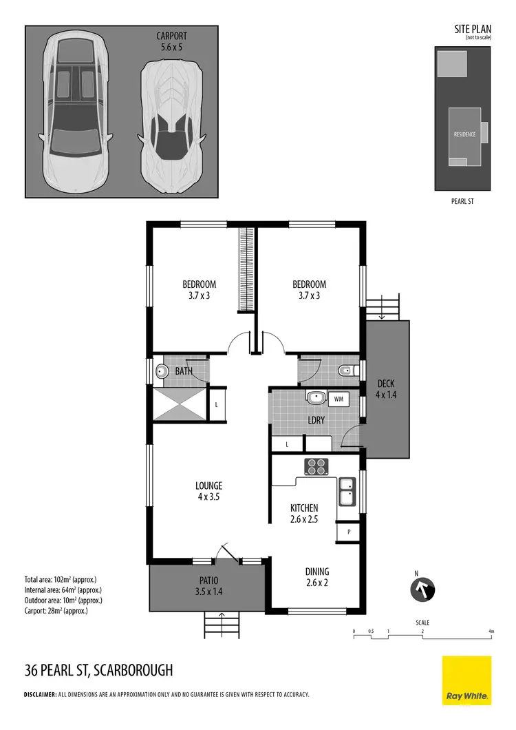 Floorplan of Homely house listing, 36 Pearl Street, Scarborough QLD 4020