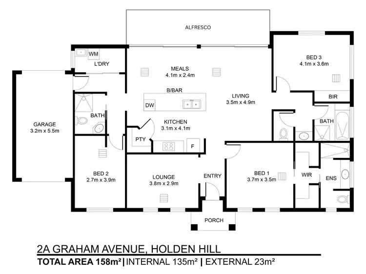 Floorplan of Homely house listing, 2A Graham Avenue, Holden Hill SA 5088