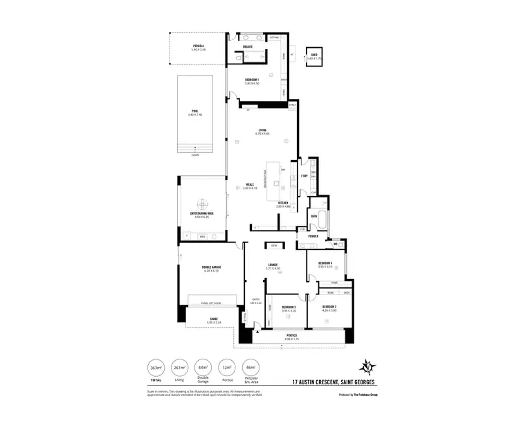 Floorplan of Homely house listing, 17 Austin Crescent, St Georges SA 5064