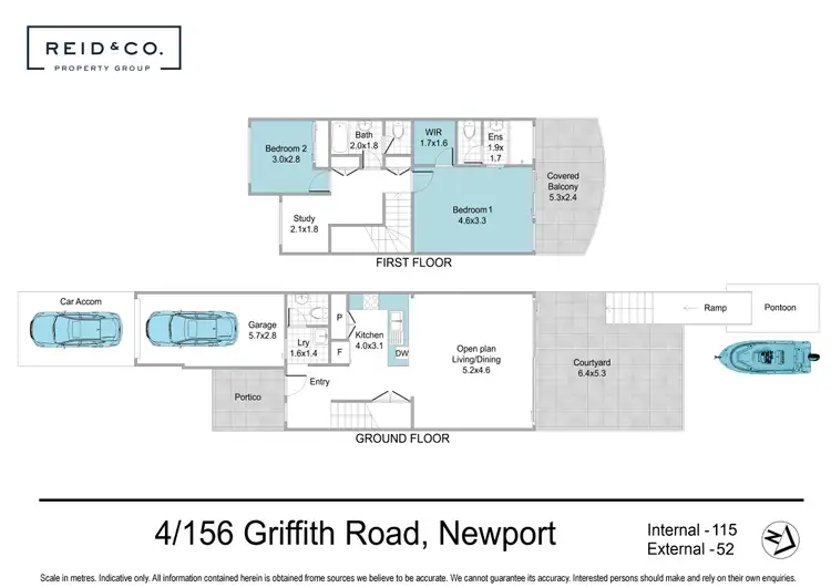 Floorplan of Homely townhouse listing, 4/156 Griffith Road, Newport QLD 4020