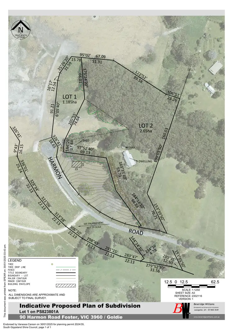 Floorplan of Homely land listing, LOT 1, 90 Harmon Rd, Foster VIC 3960