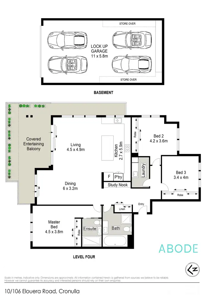 Floorplan of Homely apartment listing, 10/106-108 Elouera Road, Cronulla NSW 2230