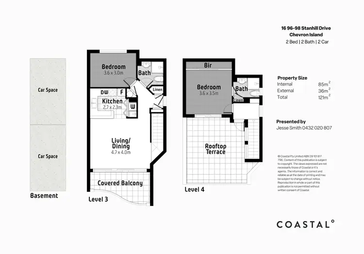 Floorplan of Homely apartment listing, 16/96-98 Stanhill Drive, Chevron Island QLD 4217