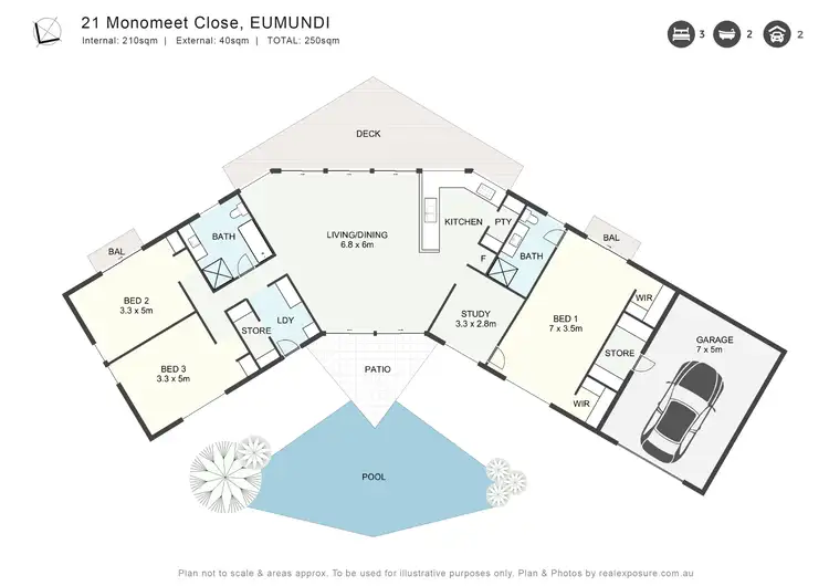 Floorplan of Homely house listing, 21 Monomeet Close, Eumundi QLD 4562