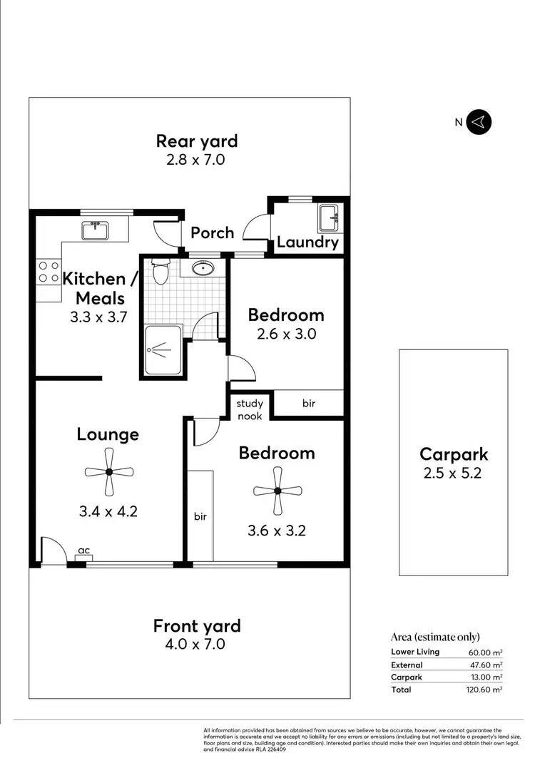Floorplan of Homely unit listing, 2/161 Marian Road, Firle SA 5070