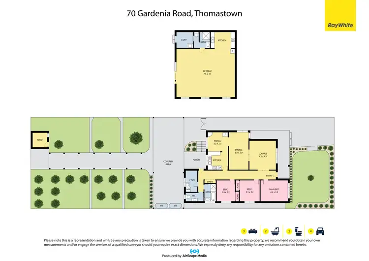 Floorplan of Homely house listing, 70 Gardenia Road, Thomastown VIC 3074
