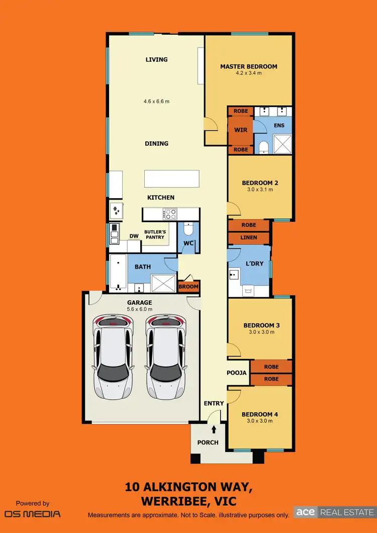 Floorplan of Homely house listing, 10 Alkington Way, Werribee VIC 3030