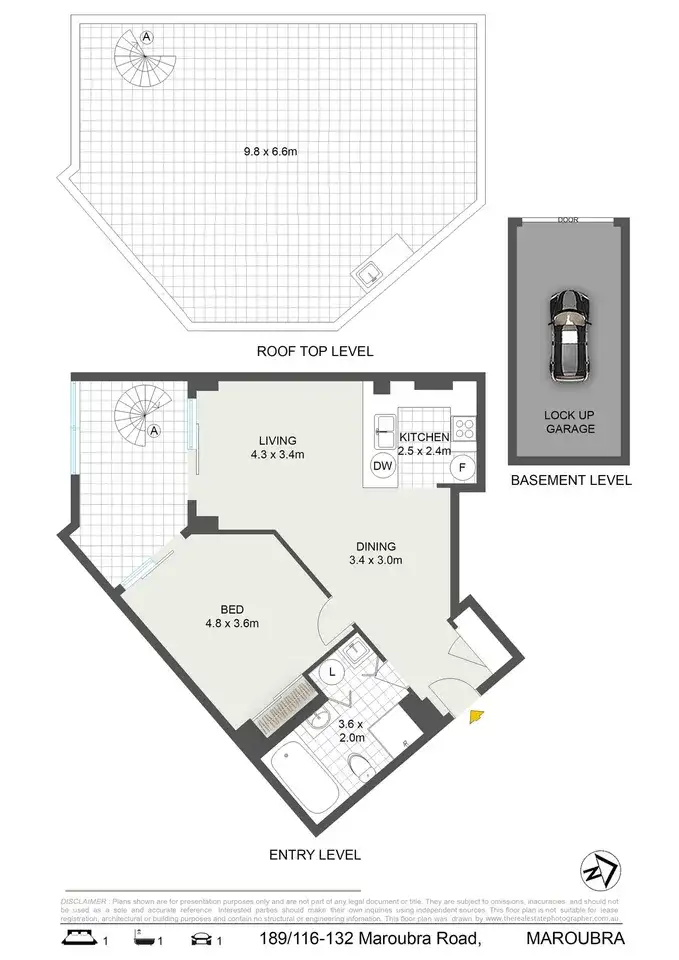 Floorplan of Homely apartment listing, 189/116-132 Maroubra Road, Maroubra NSW 2035