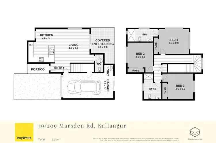 Floorplan of Homely townhouse listing, 39/209 Marsden Road, Kallangur QLD 4503