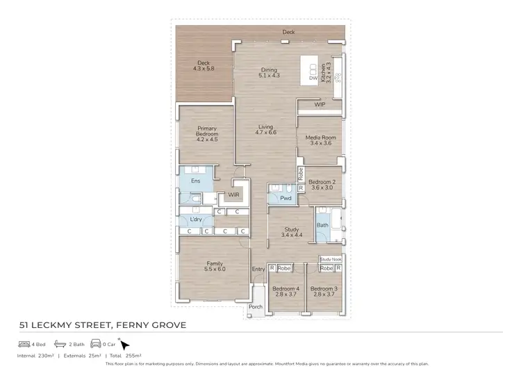 Floorplan of Homely house listing, 51 Leckmy Street, Ferny Grove QLD 4055